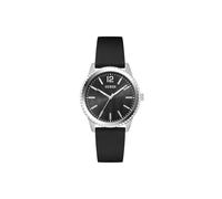 Guess Chip GW1063G1 - Reloj de Pulsera para Hombre (Cuarzo, analógico, Acero Inoxidable, 40 mm, Correa de Silicona, 5 Bar, Color Negro)