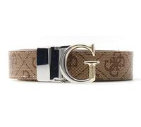 GUESS cinturón Adjustable & Reversible Pant Belt H25 W85 Latte Logo marrón claro recortable reversible