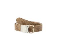 GUESS cinturón Adjustable & Reversible Pant Belt H25 W95 Latte Logo marrón claro recortable reversible