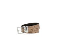 GUESS BMBCLOP5135 - Cinturón reversible para hombre de piel y poliuretano, color BBO, altura 3,5 cm, ajustable, talla M, art. BMBCLOP5135