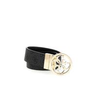GUESS cinturón Noelle Nolana Belt W95 Coal Logo gris oscuro negro recortable reversible