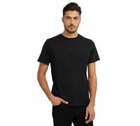 Guess Classic Short Sleeve Pima Embroidery Logo Camisetas de Moda, Jblk Jet Black A996, L Hombres