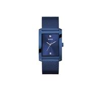 Guess Clyde GW0898G2 - Reloj de Pulsera para Hombre con circonitas, Correa de Acero Inoxidable Azul, Esfera Azul, 3 Bares, tamaño de la Caja: 34 mm