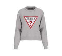 GUESS Sudadera gris moteado / rojo / negro / blanco L gris moteado / rojo / negro / blanco