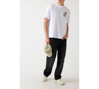 GUESS Cn Ss Back Paisley P Pure White Talla: S | Camisetas Básicas Outlet | Hombre | Blanco