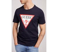 GUESS Cn Ss Original Logo Smart Blue Talla: L | Camisetas con decoración impresa Outlet | Hombre | Azul