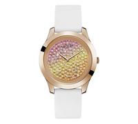 GUESS Colección Crush Reloj de Mujer de Silicona Con Guijarro De Swarovski