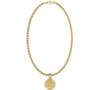 GUESS Colección LION KING. Collar de acero inoxidable para hombre, dorado, el regalo para hombres con estilo.