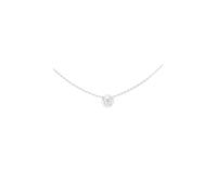 GUESS collar Borboleta 16-18" Coin Necklace Rhodium plateado