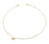 GUESS collar Borboleta 16-18" Pave Borboleta Necklace Yellow Gold dorado