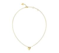 GUESS collar By Your Side 16-18" Heart Necklace Yellow Gold dorado
