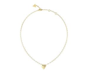 GUESS collar By Your Side 16-18" Heart Necklace Yellow Gold dorado