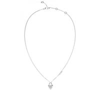 GUESS Collar JUBN04210JWRHT-U corazón acero, Plata, No es una piedra preciosa