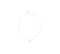 GUESS collar Moon Drops 16-18" Coin Pave Necklace Yellow Gold dorado
