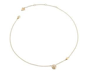 GUESS collar Sparks 16-18" Coin Necklace Yellow Gold dorado