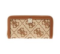 GUESS Monedero Audrey Logo SLG Zip Around Wallet Latte Logo marrón