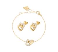GUESS Conjunto de joyería oro / transparente One Size oro / transparente