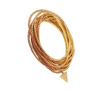 GUESS Conjunto de pulsera elástica rosa