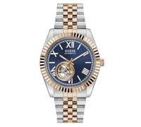 Guess Connoisseur GW0984G5 - Reloj de Pulsera para Hombre (Acero Inoxidable, 42 mm, Bicolor, 5 Bares), Color Azul