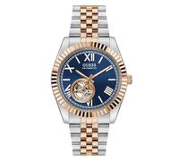 Guess Connoisseur GW0984G5 - Reloj de Pulsera para Hombre (Acero Inoxidable, 42 mm, Bicolor, 5 Bares), Color Azul