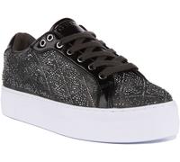 GUESS Cordones Garmini Estrás Logo Zapatillas de Mujer Verde Oliva GB 3-8