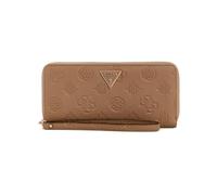 GUESS Cresidia - Cartera con cremallera grande para mujer, color gris pardo oscuro, talla única
