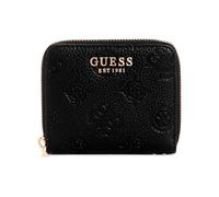 GUESS Cresidia SLG Small Zip Around, Billetera Mujer, Negro, One Size