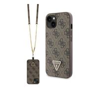 Guess Crossbody 4G Metal Logo, Marrón - iPhone 14