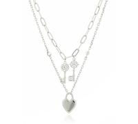 GUESS Cuello, ACO, plata, sin piedras preciosas, Plata, No es una piedra preciosa