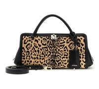 GUESS Cuero bolso bandolera bolso de hombro Audrey Girlfriend Satchel Leopard multicolor