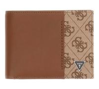 GUESS Cuero Monedero Milano Bifold Beige/Cognac marrón