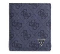 GUESS Cuero Monedero Mito Small Billfold Wallet with Coinpocket Blue Denim Azul