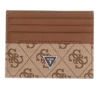 GUESS Cuero Tarjetero Milano Card Holder Beige/Cognac marrón