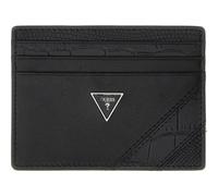 GUESS Cuero Tarjetero Torino Card Holder Exotic Stripe Negro
