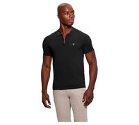Guess Dane Tech SS Polo SWTR Jet Black A996, Talla S, Negro (Jet Black A996), S, Negro (Jet Black A996), S