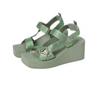 GUESS Dawsin, Sandalia Mujer, Menta 330, 41 EU