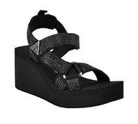GUESS Dawsin, Sandalia Mujer, Negro 001, 40 EU