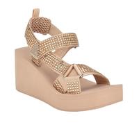 GUESS Dawsin, Sandalia Mujer, Nude 110, 41 EU