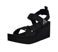 GUESS Daysa, Sandalias con cuña Mujer, Logotipo Negro 001, 38.5 EU