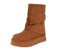 GUESS Deinna - Botas de moda para mujer, Marrón medio 210, 5.5 UK