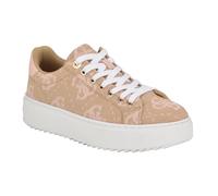 GUESS Denesa, Zapatillas Mujer, Beige Cameo 681, 36 EU