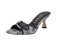 GUESS Dista, Sandalia con talón Mujer, Logotipo Azul Oscuro 400, 40 EU