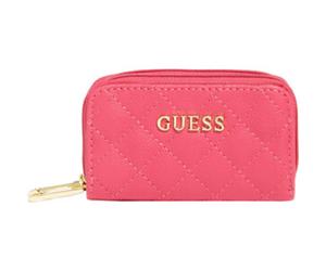 Guess earlene, monedero textil de poliéster, mini bolso con doble cre