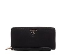Portafoglio donna Guess zip around Eco Alexie slg saffiano nero AS23GU10 EVG873746 NERO