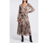 GUESS Eco Breanna Long Dress Water Snake Print Ta Talla: S | Vestidos Maxi Outlet | Mujer