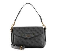 Guess Eco Brenton Flap SHO, Bolsa para Mujer, Coal Logo