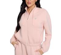 Guess Eco Cecilia - Sudadera con Cremallera para Mujer, Dolly Pink, M