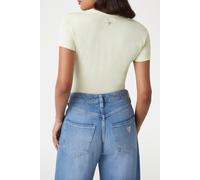 GUESS Eco Cn Ss Leaf Triangle Pastel Lime Talla: XS | Camisetas de Seda Outlet | Mujer | Verde