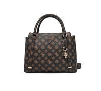GUESS Eco Erica 2 Compartment Satchel Mocha Logo