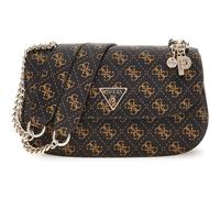 GUESS Eco Erica Convertible Xbody Flap Bag Brown Logo